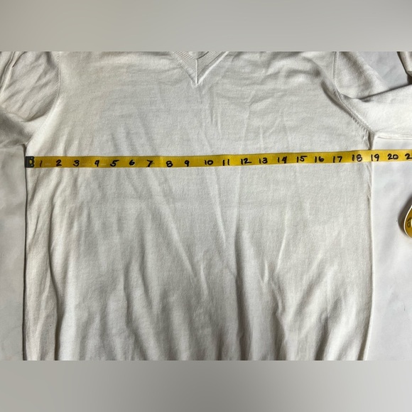 FELICITE Cream V-Neck lightweight Sweater size 1/XS-S - Picture 6 of 11